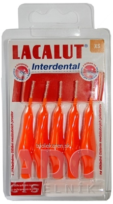 LACALUT Interdental MEDZIZUBNÉ KEFKY XS oranžová s ochranným krytom 5 ks