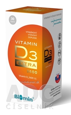 Biomin VITAMIN D3 EXTRA cps (5600 I.U.) 1x30 ks