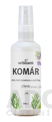 nefdesanté KOMÁR sprej proti komárom a kliešťom 1x100 ml