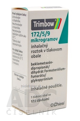 Trimbow 172/5/9 mikrogramov Inhalačný roztok 120 dávok