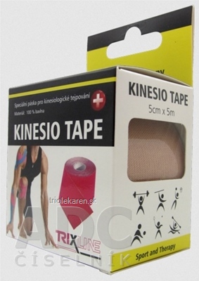 KINESIO TAPE TRIXLINE telová, 5 cm x 5 m, 1x1 ks