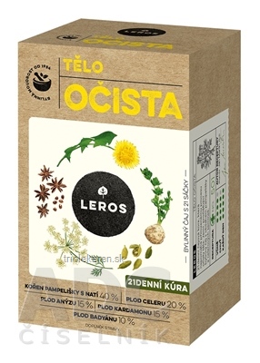 LEROS OČISTA TELO vrecúška 21 x 1,4 g