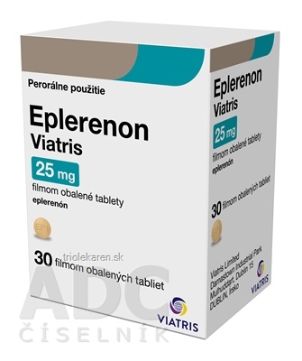 Eplerenon Viatris 25 mg tbl flm (fľ.HDPE) 1x30 ks