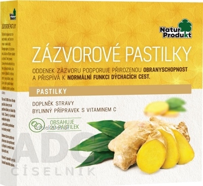 NaturProdukt ZÁZVOROVÉ PASTILKY 1x20 ks