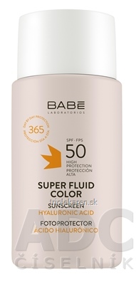 BABÉ SUPER FLUID COLOR SPF50 tónovaný fluid s ochr. faktorom pre všetky typy pleti 50 ml