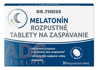 Dr.Theiss MELATONÍN tablety na zaspávanie 30 ks