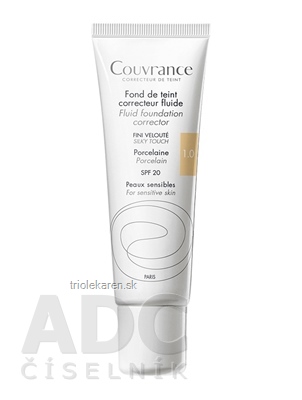 AVENE COUVRANCE FDT CORRECTEUR FLUIDE PORCELAINE krycí mejkap SPF20 svetlý odtieň 30 ml