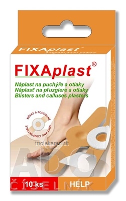 FIXAplast HELP náplasť na pľuzgiere a otlaky 1x10 ks