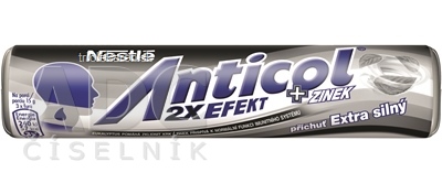 Nestlé ANTICOL EXTRA SILNÝ pastilky (zinok, eukalyptus, mentol) 1x50 g