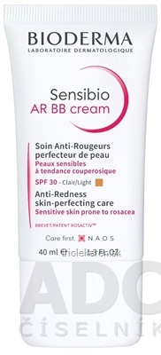 BIODERMA Sensibio AR BB krém SPF 30 na citlivú pokožku zjednocujúci 40 ml