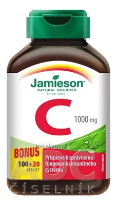 JAMIESON VITAMÍN C 1000 mg tbl 100+20 zadarmo (120 ks)