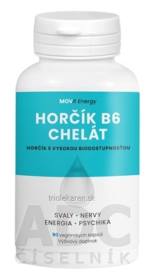 MOVit Horčík B6 Chelát cps 1x90 ks