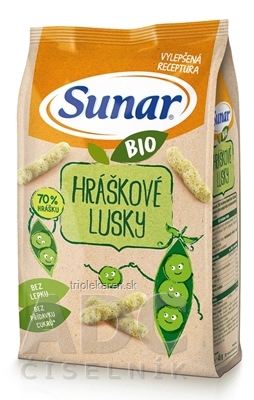 Sunar BIO Chrumky Hráškové struky (od ukonč. 12. mesiaca) 1x45 g