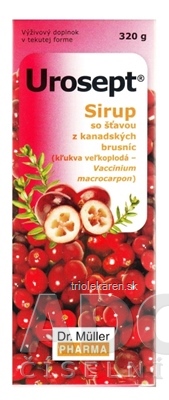 Dr. Müller UROSEPT Sirup (so šťavou z brusníc) 1x320 g