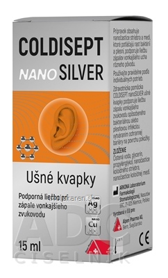 COLDISEPT nanoSILVER ušné kvapky 1x15 ml