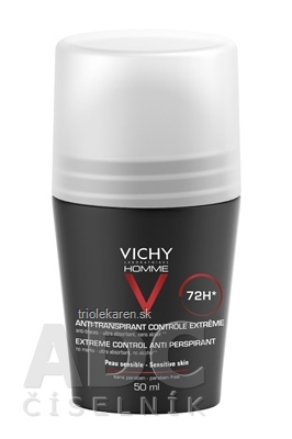 VICHY HOMME DEO ROLL-ON INT.PROTI NADM.POTENIU 72H (M6633402) 1x50 ml