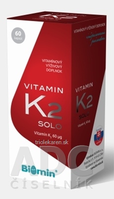 Biomin VITAMIN K2 SOLO cps 1x60 ks