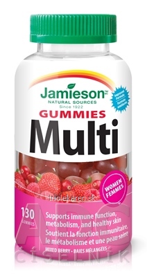 JAMIESON MULTI GUMMIES PRE ŽENY želatínové pastilky s jahodovou príchuťou 1x130 ks