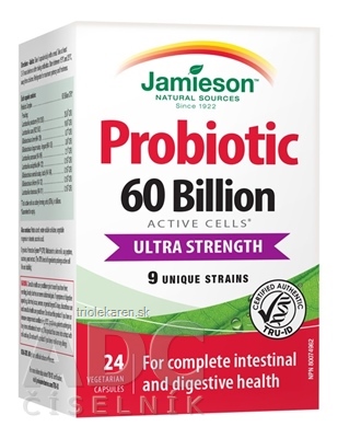 JAMIESON PROBIOTIC 60 BILLION ULTRA STRENGTH kapsuly 24 ks