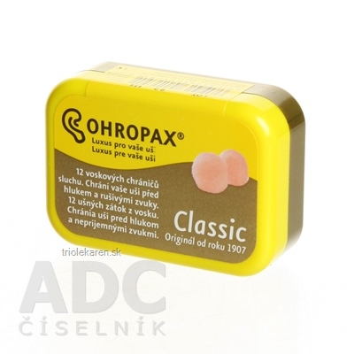 OHROPAX CLASSIC Ušné vložky v krabičke 1x12 ks