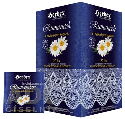 HERBEX RUMANČEK z myjavských kopaníc vrecúška 20 x 1,5 g