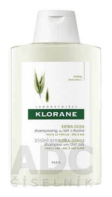 KLORANE SHAMPOOING AU LAIT D'AVOINE šampón s ovseným mliekom 1x200 ml