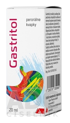 Gastritol perorálne kvapky gtt por (fľ.skl.hnedá) 1x20 ml