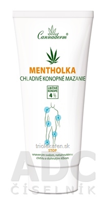 Cannaderm MENTHOLKA chladivé konopné mazanie 1x200 ml