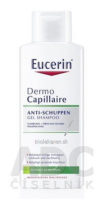 Eucerin DermoCapillaire proti mastným lupinám šampón 1x250 ml