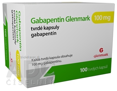 Gabapentin Glenmark 100 mg kapsuly 100 ks