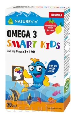 NATUREVIA OMEGA 3 SMART KIDS želé 30 ks