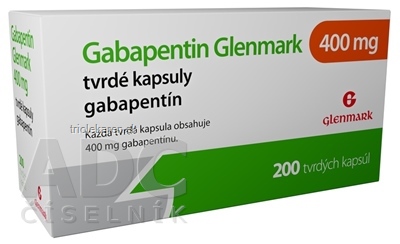 Gabapentin Glenmark 400 mg kapsuly 200 ks