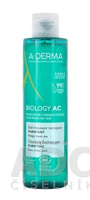 A-DERMA BIOLOGY AC Čistiaci penivý gél na pleť so sklonom k akné 1x200 ml