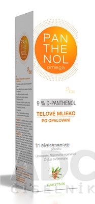 omega PANTHENOL 9% RAKYTNÍK telové mlieko po opaľovaní 1x250 ml