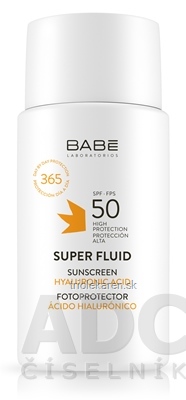 BABÉ SUPER FLUID SPF50 číry fluid s ochranným faktorom pre všetky typy pleti 1x50 ml