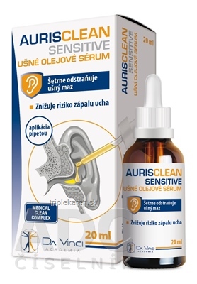 AurisClean Sensitive ušné olejové sérum 1x20 ml