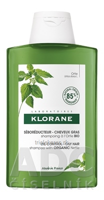 KLORANE SHAMPOOING a l'Ortie BIO šampón s bio žihľavou, mastné vlasy 1x400 ml