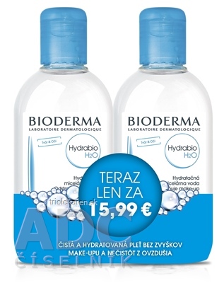 BIODERMA Hydrabio H2O FESTIVAL micelárna pleťová voda 2x250 ml (akciová cena), 1x1 set