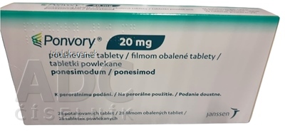 Ponvory 20 mg tbl flm (blis.OPA/alu/PE+DES/PET/alu/PE) 1x28 ks