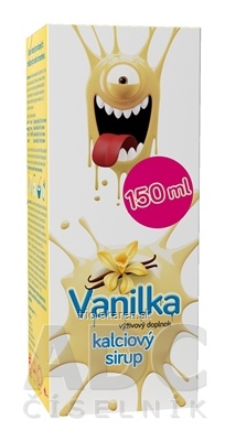 Kalciový sirup Vanilka, VULM 1x150 ml