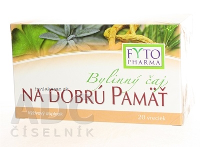 FYTO Bylinný čaj NA DOBRÚ PAMÄŤ 20x1,25 g (25 g)