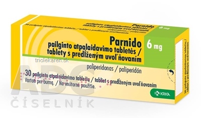 Parnido 6 mg tablety s predĺženým uvoľňovaním 30 ks