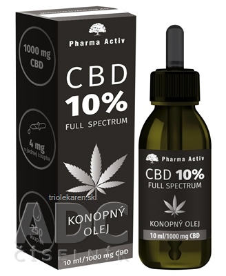 Pharma Activ CBD 10% Full Spectrum KONOPNÝ OLEJ 1x10 ml