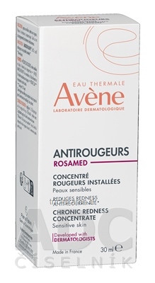 AVENE ANTIROUGEURS ROSAMED Koncentrát proti chronickému začervenaniu citlivá pleť 30 ml