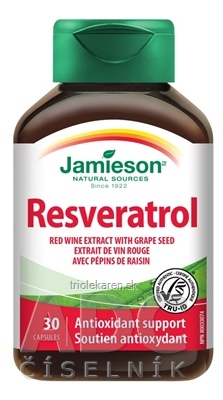 JAMIESON RESVERATROL 50 mg cps extrakt z červeného vína 1x30 ks