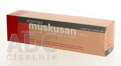 altermed muskusan masážny gél 1x120 g