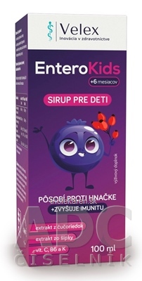 Velex EnteroKids sirup pre deti od 6 mesiacov 100 ml