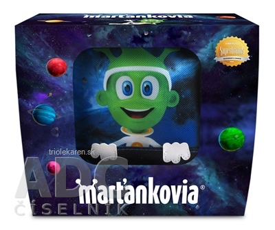 WALMARK Marťankovia GUMMY Xmas pack s Eachinaceou 50 ks + Emoji 50 ks + desiatová taštička