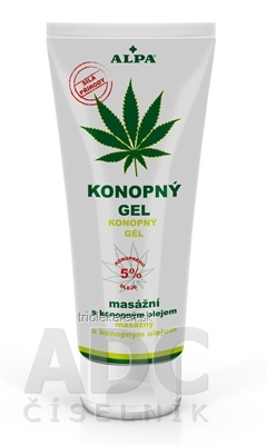 ALPA KONOPNÝ GÉL masážny s konopným olejom 1x100 ml