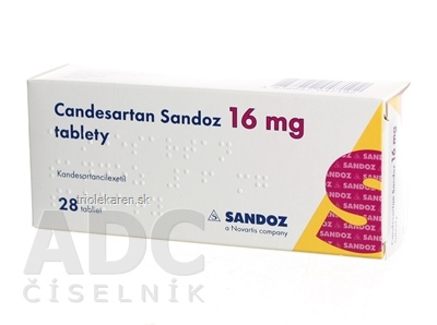 Candesartan Sandoz 16 mg tablety tablety 28 ks